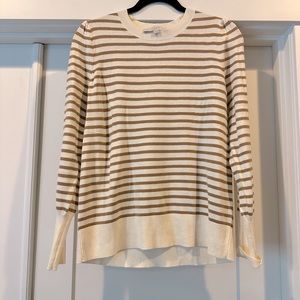 LOFT striped lightweight sweater size S